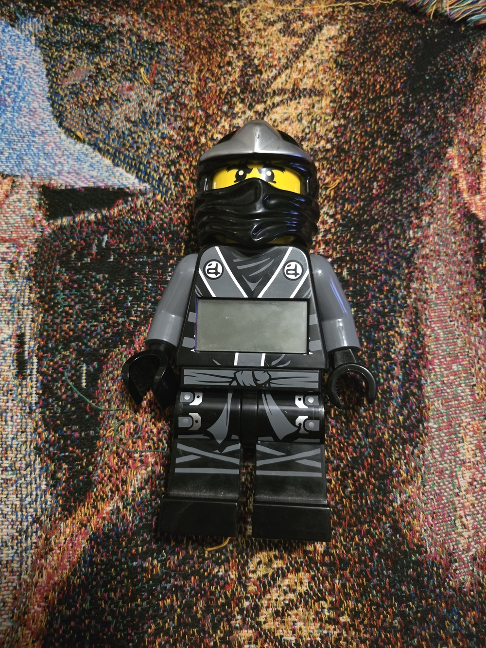2013 LEGO Ninjago Cole Light Up Digital Alarm Clock 9" Tested & Working